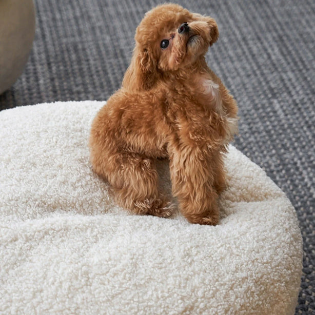 Bouclé Pouffe