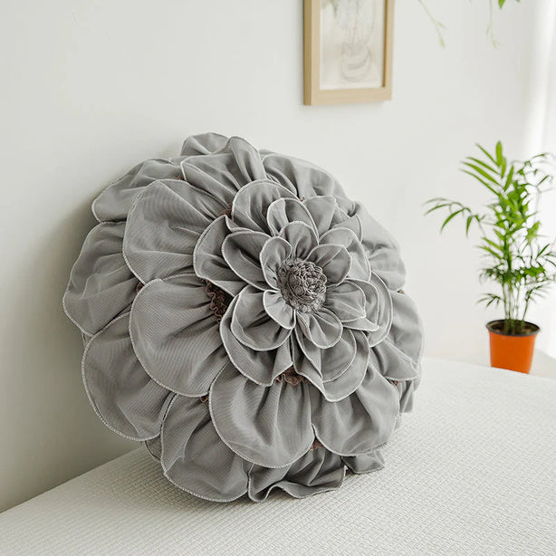 Handwoven Floral Cushion
