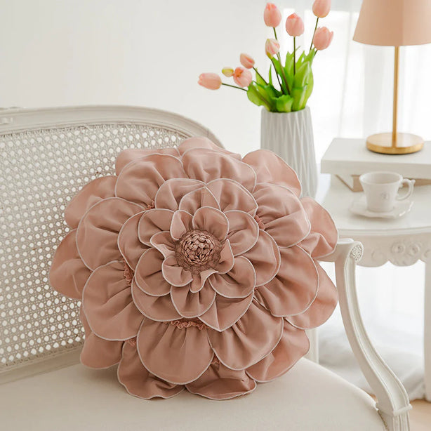 Handwoven Floral Cushion