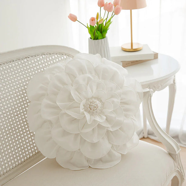 Handwoven Floral Cushion