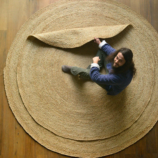 Handwoven Soft Jute Rug