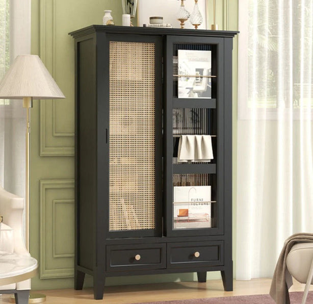 Ivy Rattan Storage Cabinet
