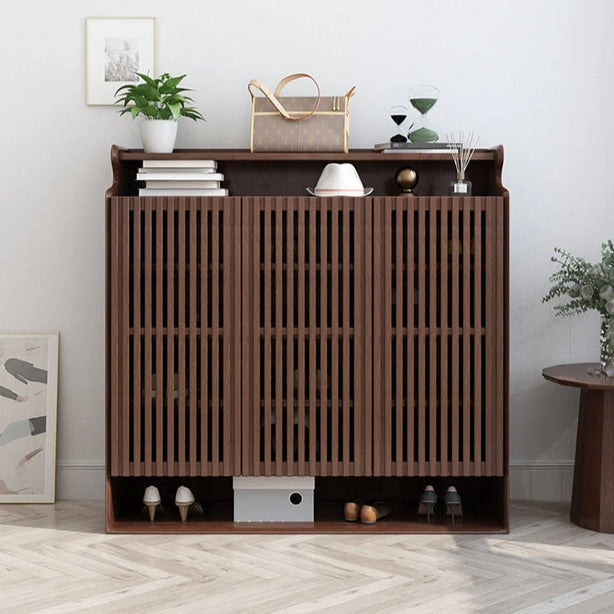 Walnut Shoe Cabinet