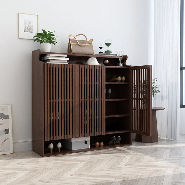 Walnut Shoe Cabinet