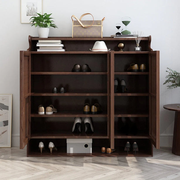 Walnut Shoe Cabinet
