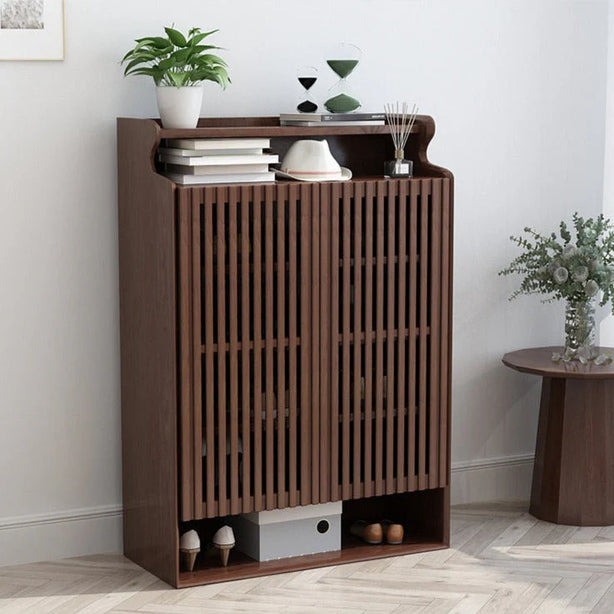 Walnut Shoe Cabinet