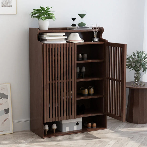 Walnut Shoe Cabinet