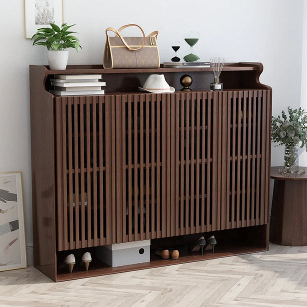 Walnut Shoe Cabinet