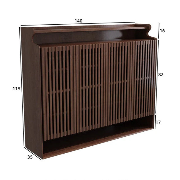 Walnut Shoe Cabinet