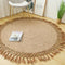 Round Tassel Jute Rug