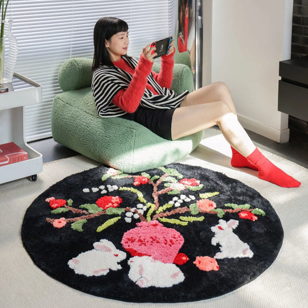 Bunny Round Mat
