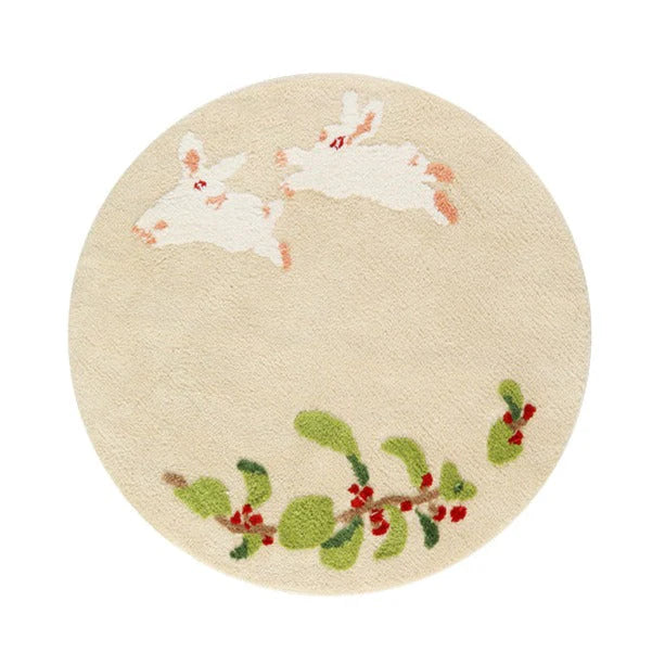 Bunny Round Mat