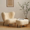 Bouclé Wingback Chair