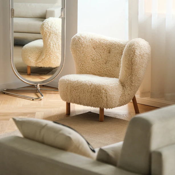 Bouclé Wingback Chair
