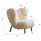 Bouclé Wingback Chair