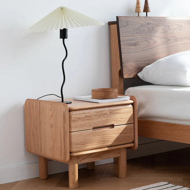 Walnut Bedside Table