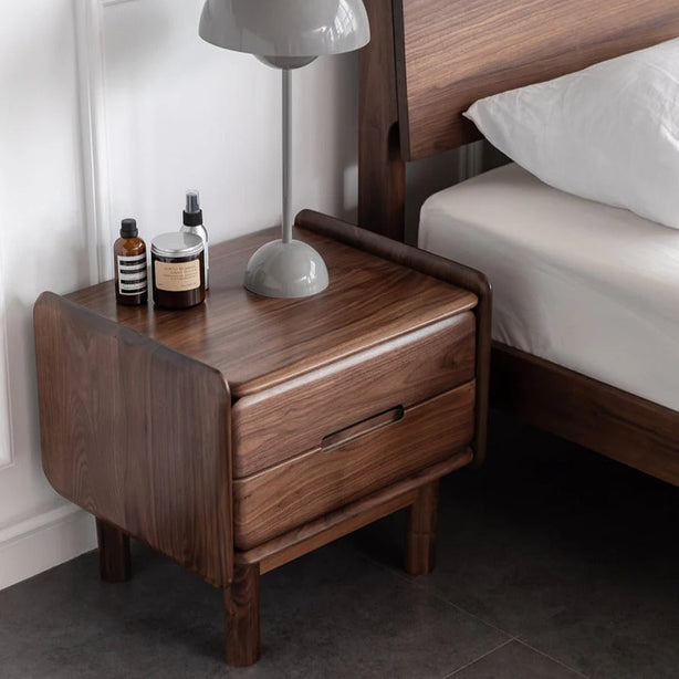 Walnut Bedside Table