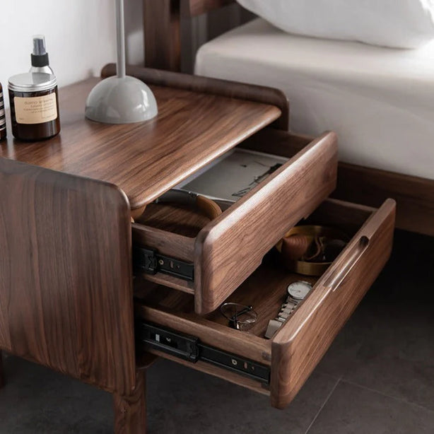 Walnut Bedside Table
