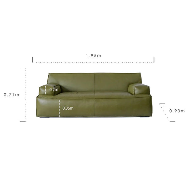 Marco Cowhide Leather Sofa