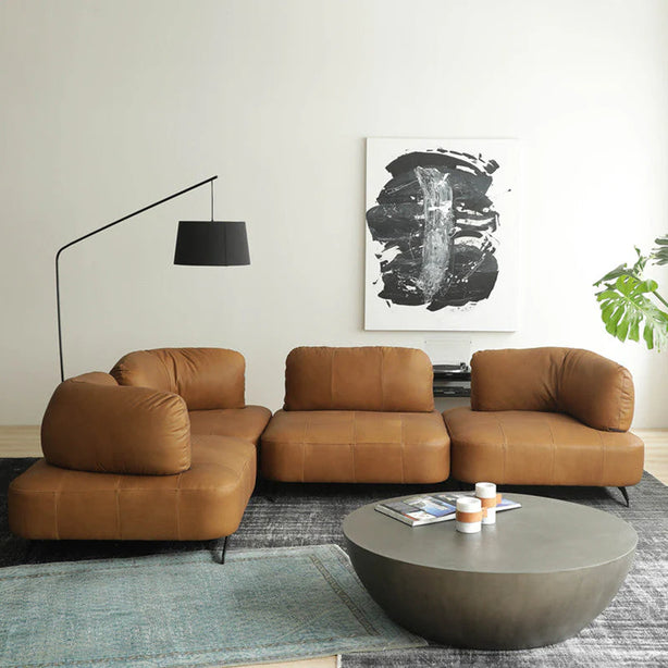 Cowhide Modular Sofa