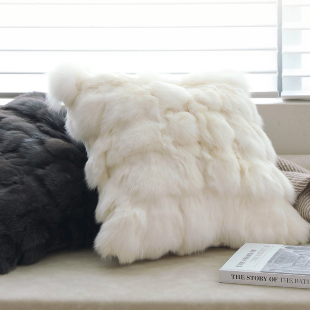 Fur Accent Cushion