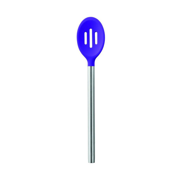 Silicone Slotted Spoon - Stainless Steel Handle