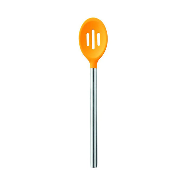Silicone Slotted Spoon - Stainless Steel Handle