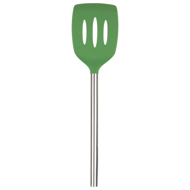 Silicone Slotted Turner with Stainless Steel Handle