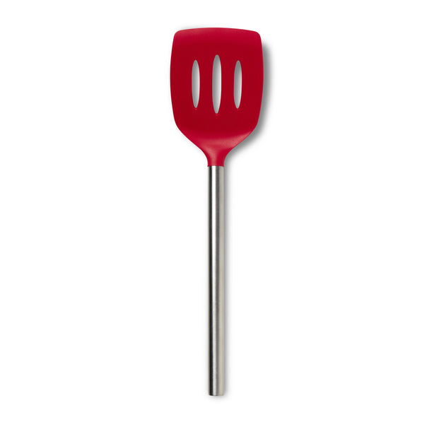 Silicone Slotted Turner with Stainless Steel Handle