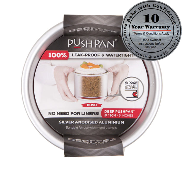 PushPan Deep Round Cake Pan - Anodised Aluminium