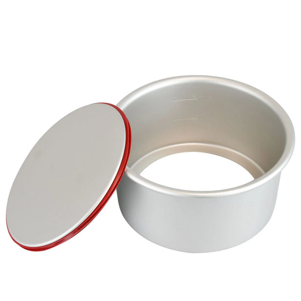 PushPan Deep Round Cake Pan - Anodised Aluminium