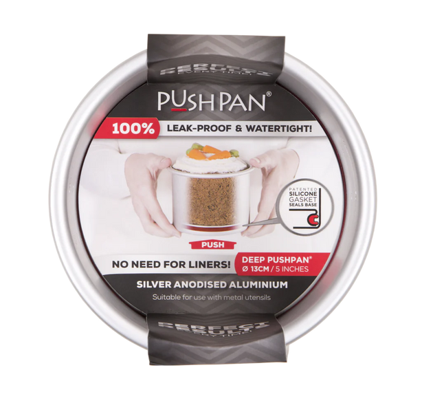 PushPan Deep Round Cake Pan - Anodised Aluminium