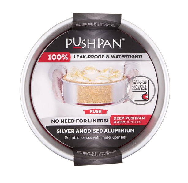 PushPan Deep Round Cake Pan - Anodised Aluminium