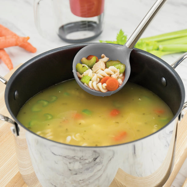 Silicone Ladle - Stainless Steel Handle