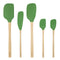 Flex-Core® Wood Handled Silicone Spatula Set of 5