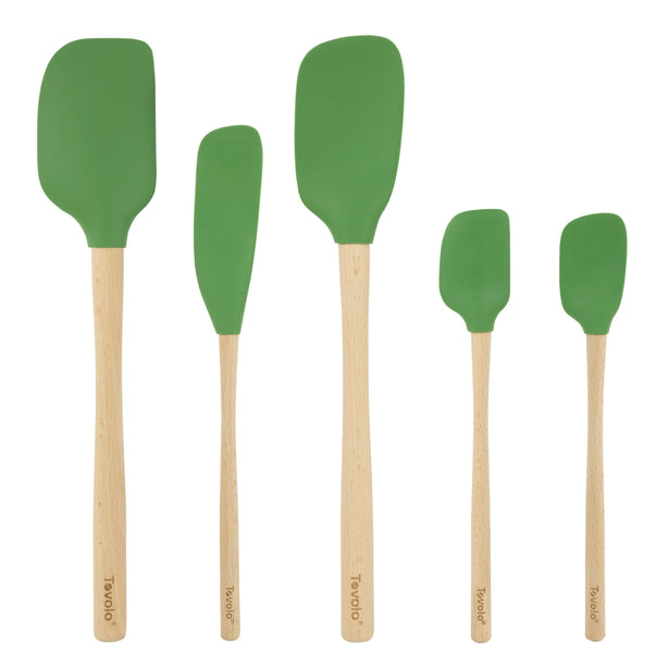 Flex-Core® Wood Handled Silicone Spatula Set of 5