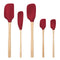 Flex-Core® Wood Handled Silicone Spatula Set of 5