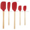 Flex-Core® Wood Handled Silicone Spatula Set of 5