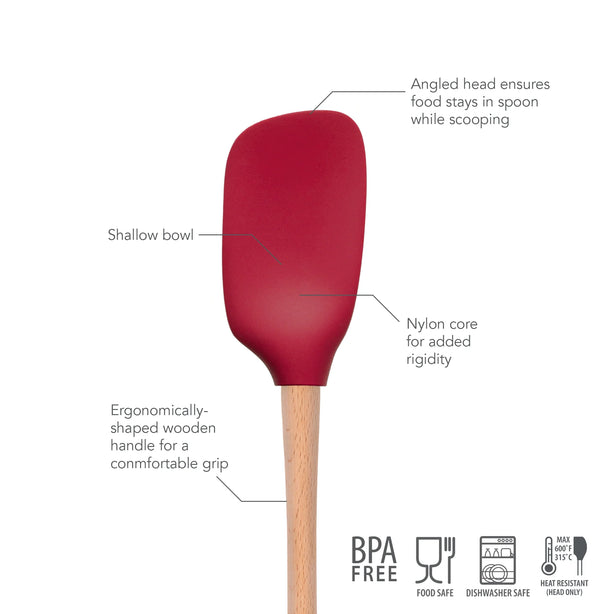 Flex-Core™ Wood Handled Spoonula