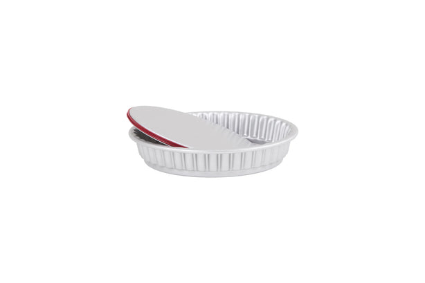PushPan Round Flan,Tart & Quiche Pan - Anodised Aluminium