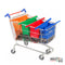 Reusable Grocery Shopping Trolley Bags Original - Set of 4 Bags