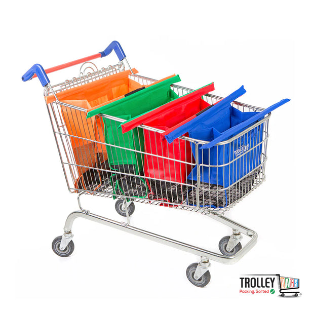 Reusable Grocery Shopping Trolley Bags Original - Set of 4 Bags