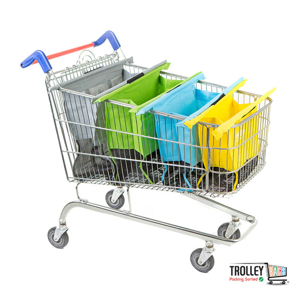 Reusable Grocery Shopping Trolley Bags Original - Set of 4 Bags