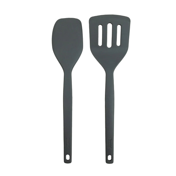 Elements All Silicone Spatula/Slotted Turner - Set of 2