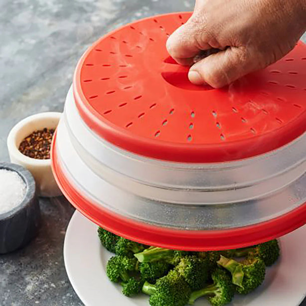 Collapsible Microwave Food Cover