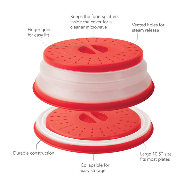 Collapsible Microwave Food Cover