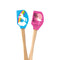 Tovolo Spatulart® Mini Spatulas Unicorn & Flamingo - Set of 2 Wood Handle