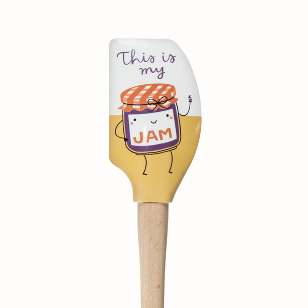 Spatulart Spatula - My Jam/Fig Deal Spatula Wood Handle
