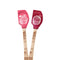 Tovolo Spatulart® Mini Spatulas Cupcake - Set of 2 Wood Handle