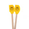 Tovolo Spatulart® Mini Spatulas Smiley Face - Set of 2 Wood Handle